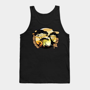 Giraffe in der Savanne von Afrika Tank Top